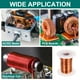 thumbnail image 5 of Uxcell Alambre Magnético 16 AWG, Alambre de Cobre Esmaltado de 16 Calibres, Alambre de Bobina Magnética de 4 oz para Transformador, Motor, Eléctrico, 155C(311F), 5 of 5