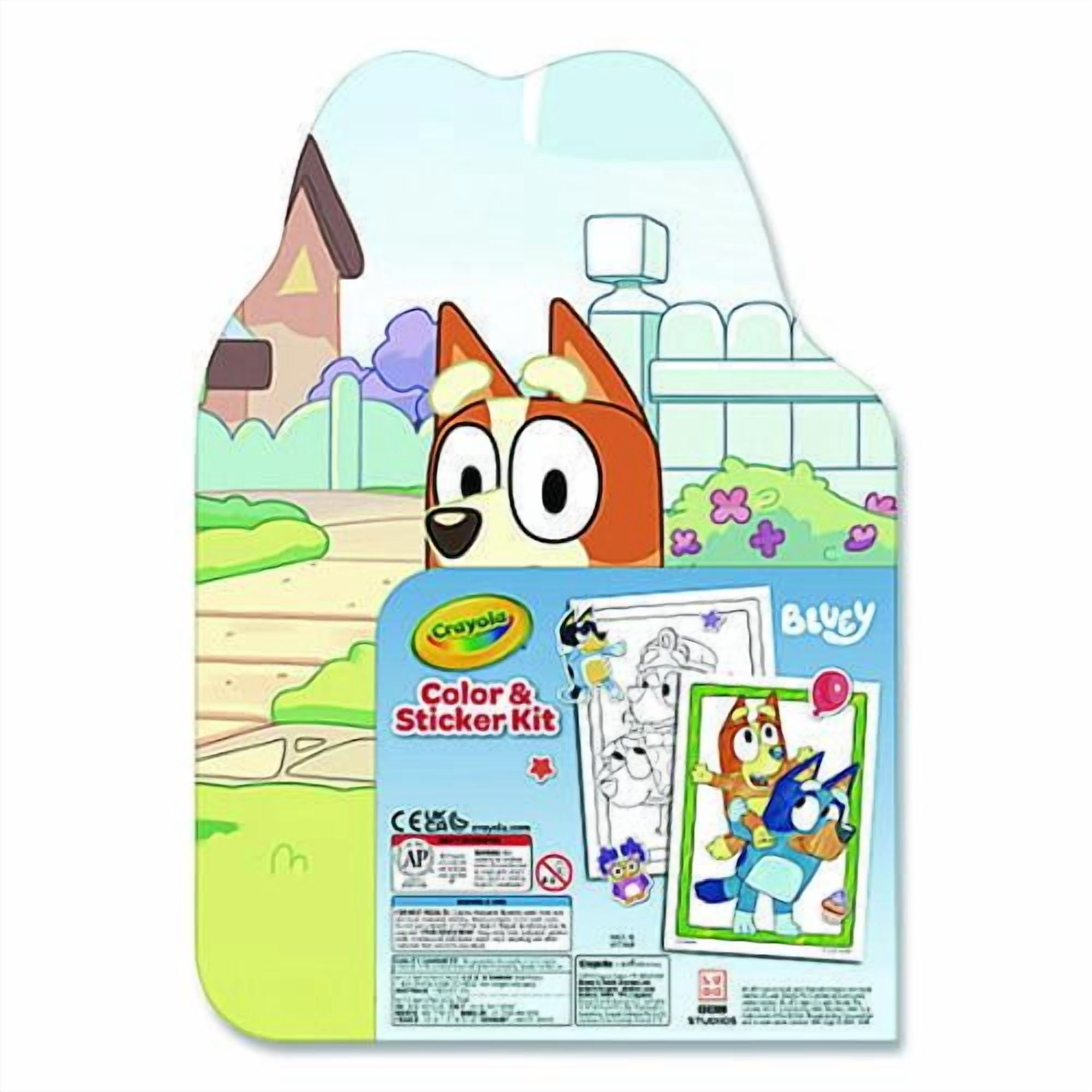 Bluey Color and Sticker Kit, Includes 26 Markers, Ages 5 and Up, 20 Pages | Bundle of 5