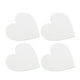 thumbnail image 5 of 4 paneles de lienzo para pintar con forma de corazón, de algodón estirado, en blanco, para estudiantes, artistas, aficionados, pintores y principiantes., 5 of 5