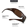 thumbnail image 2 of Xagger Polarized Wrap Around Sunglasses for Men Women Sports Driving Fishing Anti-Glare UV400 Sun Glasses, 2 of 6