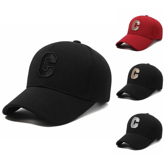 Babaley Unisex Baseball Cap Letter C Embroidered Stylish Outdoor Sun Hat Summer Casual Headwear