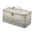 thumbnail image 2 of Case de transporte de viajes Herramientas para el cabello Organizador de bolsas de viaje Pu cuero Pu Pu de cuero Polvo Polvo Polvo Dipector de, 2 of 8