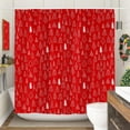 thumbnail image 3 of Rideau de Douche de Noël, Rideaux de Douche d'Hiver Rouges et Blancs avec Sapin de Noël, Rideau de Bain en Tissu Lavable Accessoires de Salle de Bain Déco avec 12 Crochets 72x72 Pouces, 3 of 6