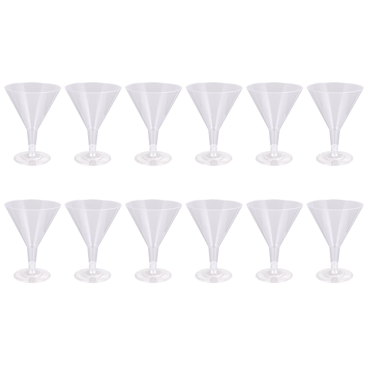 12pcs Disposable Cocktail Cup Unbreakable Cocktail Glasses Party Festival Drinking Goblets, Adult Unisex, Size: 14.00X9.40X9.40CM