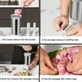 thumbnail image 2 of Petyoung Manual Sausage Stuffer, Kitchen Homemade Sausage Machine with 4 Filling Nozzles, Fast Sausage Filling For Family Gatherings And Barbecues Making Different Sizes Of Sausages, 2 of 9