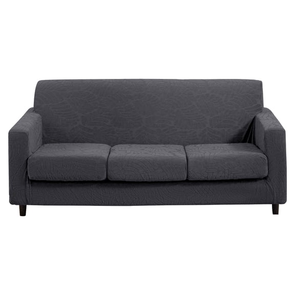 4 Piece High Stretch Sofa Slipcover Furniture Protector Form Fit Luxury Thick Sofa Cover for 3 Cushion Couch, Machine Washable
