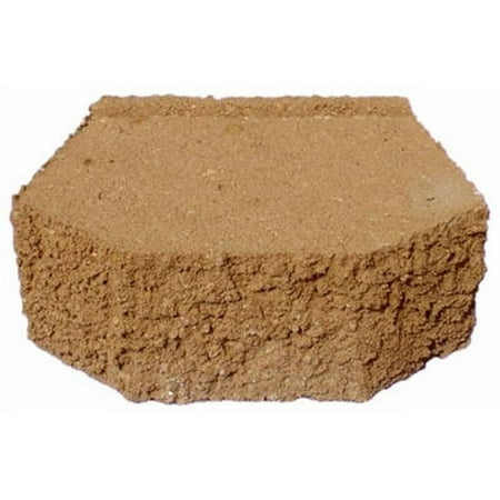 Oldcastle 178307 12 in. Castlewall Block - Tan 126 Pieces