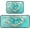 Blue, variant on Happy Camper Black Kitchen Mats Kitchen Rugs Runner Laundry Rug Non Slip Floor Door Mats Soft Doormats Carpet Home Decor Set of 2