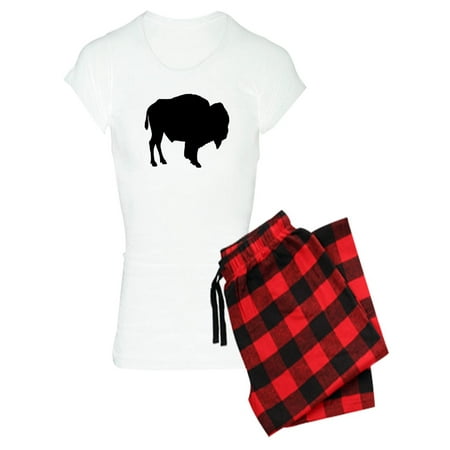 

CafePress - Buffalo Silhouette Pajamas - Women s Light Pajamas
