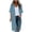 Blue, variant on Lixiuxyad ‌Women's Long Chiffon Cardigan 3/4 Sleeve Open-Front Lightweight Summer Outfits,Black