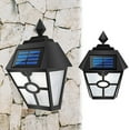 Solar Wall Lamp Outdoor Flickering Solar Sconce Lights Outdoor IP65