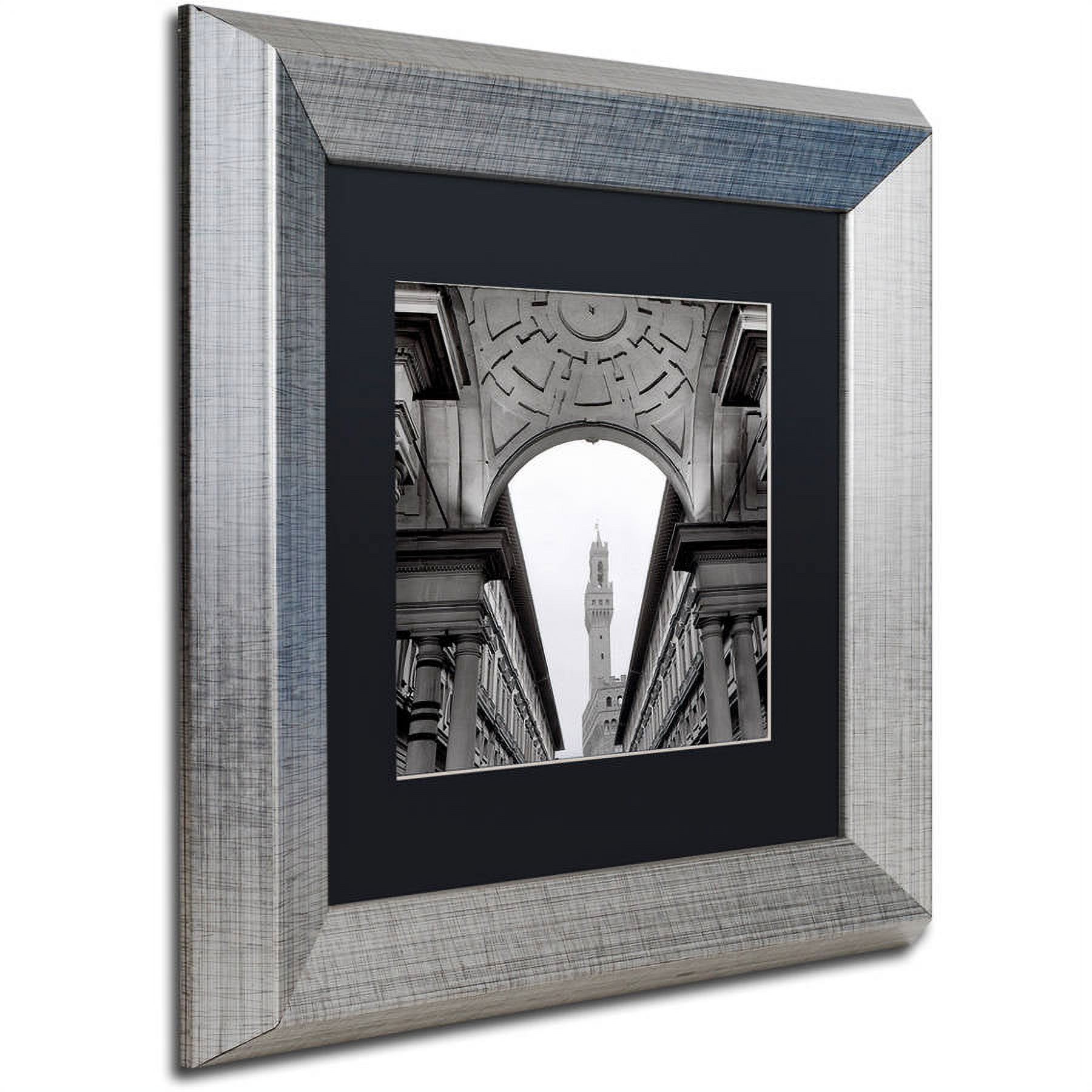 Trademark Fine Art "Firenze II" Canvas Art by Alan Blaustein, Black Matte, Silver Frame