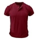 thumbnail image 2 of pstuiky camisetas de hombre, Camiseta de manga corta para hombre, estilo informal, lisa, con cuello vuelto, botones y blusa ropa de hombre xxl, 2 of 4