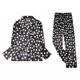thumbnail image 3 of Conjunto de s de para mujer, 7 Uds., camiso, pantalones cortos, banda para el pelo, , ropa de dormir, trajes METRO Hugo Pijama de satén de seda para mujer Inicio, 3 of 6