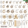 thumbnail image 2 of Set de Decoraciones para Árbol de Navidad Amandir 109 Piezas Champagne, 2 of 7