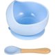 thumbnail image 3 of Juego de tazón y cuchara para alimentación de bebé, tazón de silicona con ventosa y cuchara de madera, base de succión de silicona antideslizante, kit de primera alimentación para bebé, 3 of 5