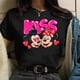 thumbnail image 2 of KISS Mickey and Minnie Cute Women's Top O-Neck Summer Women's T-Shirt Kawaii Mickey Mouse Casual TopXL Gao Jinjia LED, 2 of 2
