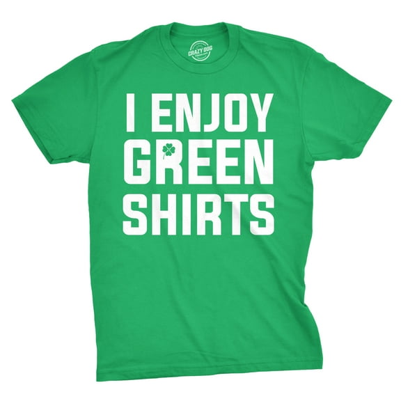 I Enjoy Green Shirts T Shirt Funny Tee for Saint Pattys Day Saint Patricks Cool Graphic Tees