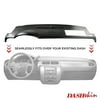 DashSkin Molded Dash Cover for 2007-2014 Tahoe Suburban Yukon Avalanche in Black (Ebony) with Speaker Holes