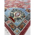 thumbnail image 6 of EORC Rust / SKY BLUE Hand Knotted Wool Traditional Colorful Mahal Classic Rug, 8' x 10, 6 of 8