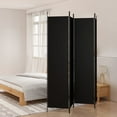 thumbnail image 3 of vidaXL 4-Panel Anthracite Fabric Freestanding Room Divider 78.7"x86.6" for Home Office, 3 of 32