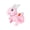 Pink, variant on White Electric Bouncing Rabbit Toy Rope Tied Cute Light Music Simulated Animal For Kids