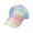 Yellow, variant on LUOGENLI Sun Hats for Women Packable Men's and Women's Colorful Striped Shade Sun Hat Rainbow Base Cap Sports Cap Sun Hats for Women Wide Brim Ponytail Sun Hats for Women Packable Ponytail