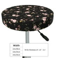 thumbnail image 4 of Lsque Flowers Round Bar chair cushion covers Velvet Fabric Premium Comfort Protects from Scratches and Stains for 14-17 Inch Chair- 12 inch, 4 of 7