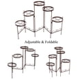 thumbnail image 3 of Vintage Metal Flower Pot Holder Stable Plant Stand Rack Display Garden Decor Shelf for Balcony Patio Yard Outdoor Indoor, 3 of 14