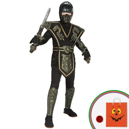Ancient Dynasty Ninja Child Costume Kit with Free Gift