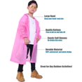 thumbnail image 4 of Manteau de Pluie pour Enfants, Lot de 2 Ponchos de Pluie pour Enfants - Imperméables Réutilisables pour Garçons et Filles, Équipement de Pluie Extérieur, 4 of 7