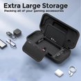 thumbnail image 5 of Handheld Console Carry Case Hard Shell Built in Storage Card Slot Stand Protective Travel Bag with Handle for Steam Deck Black, 5 of 5