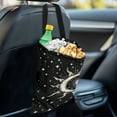 thumbnail image 4 of Yuyamidu Sun and Moon Car Trash Bag with Adjustable Buttons Car Rear Storage Bag Hanging Car Waste Bag Black Auto Garbage Bag Holder Accessory Fit Truck Sedan, 4 of 7