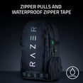 thumbnail image 5 of Razer Rogue v3 14"" Gaming Laptop Backpack: Travel Carry On Computer Bag - Tear and Water Resistant - Mesh Side Pocket - Fits 14 inch Notebook - Black, 5 of 5