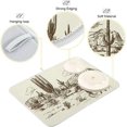 thumbnail image 4 of GZHJMY Wild West Desert Cowboy Dish Drying Mat for Kitchen Counter, Ultra Absorbent Reversible Microfiber Dishes Drying Rack Pad Heat-resistant Mats 16x18in, 4 of 7