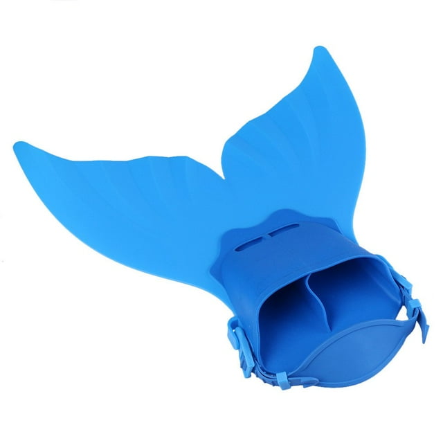 Maillot de Bain pour Enfants Sirène à Ailettes Sirène Monopalme Queue Tournante
