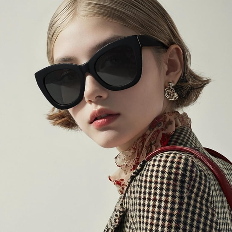 Trendy Polarized Women Sunglasses: Retro Cateye Shades - Sun  display picture 2