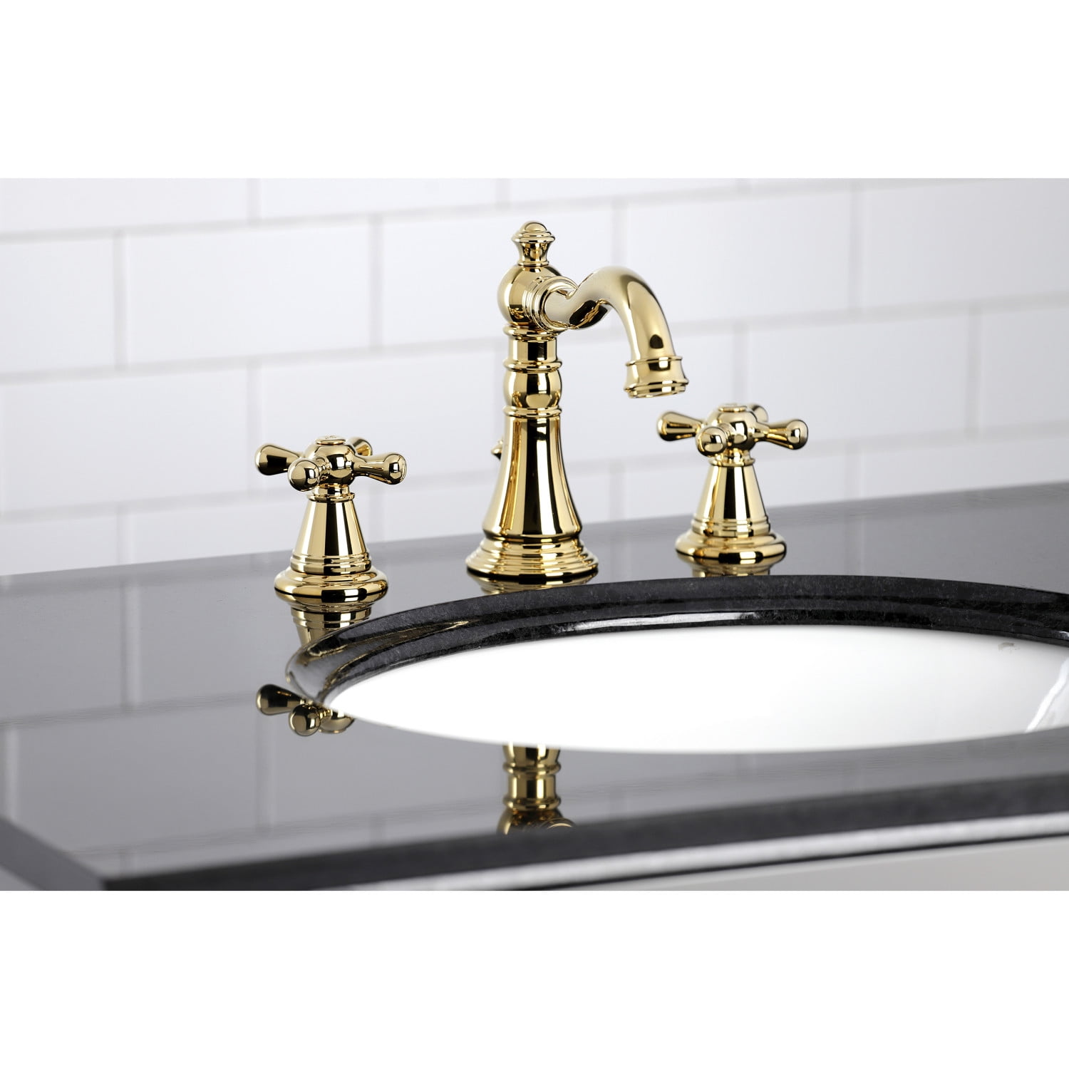 Fauceture FSC1972AAX American Classic 8 in. Widespread Bathroom Faucet, Polished Brass