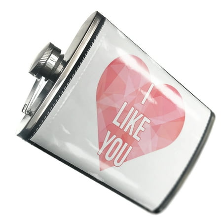 

NEONBLOND Flask I Like You Valentine s Day Pink Geometric Heart