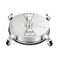 16.5" Pressure Washer Surface Cleaner - 4000 PSI Stainless Steel - 4 Wheel Rotary Cleaner for Driveways, Patios, Decks