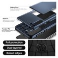 thumbnail image 6 of JiaheCover for Samsung S24 Plus Case with Card Holder Dual Layer Shockproof Galaxy S24 Plus Phone Case Hidden Card Slot Wallet Case Heavy Duty Rugged Case 5G,Darkblue, 6 of 6