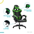 thumbnail image 2 of Silla Gamer Escritorio Ergonómica Reclinable Titano TT-SGSRP-B, 2 of 6