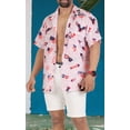 thumbnail image 2 of HAPPY BAY Men's Hawaiian Shirts Short Sleeve Button Down Shirt Mens 4th of July Casual Patriotic Shirts Holiday Beach Summer Party Shirts for Men Funny XXL Patriotic Flag, Red Dad, 2 of 6