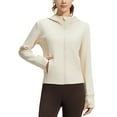thumbnail image 2 of Fankiway Manteau à Capuche pour Femme à Manches Longues Hiver Confortable Coupe Régulière Décontracté Vêtement d'Extérieur Haut Blanc G, 2 of 4
