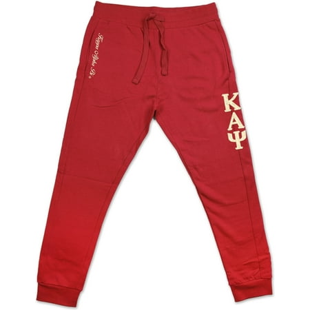Big Boy Kappa Alpha Psi Divine 9 Mens Jogger Sweatpants [Crimson Red - M]