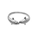 thumbnail image 1 of Sterling Silver Kissing Dolphins Ring, 1 of 1