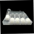 thumbnail image 3 of PBPBOX 6Pcs Clear Plastic Coin Storage Case Tube Holder Snap Closure, 3 of 8