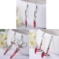 thumbnail image 2 of Pendientes con forma de cuchillo punk, joyas de terror, pendientes para mujer, joyas góticas, regalo, 1, 2 of 5