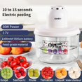 thumbnail image 3 of Electric Fruit & Vegetable Peeler Machine, Automatic Smart Skin Remover for Grapes, Garlic, Tomato, Cherry - Fast 25s Peeling, Rechargeable, Safe for All Ages, 3 of 8