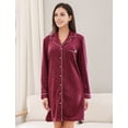 thumbnail image 7 of Richie House Women's Medium Style Fleece Top Pajama RHW2761-B-L, 7 of 7